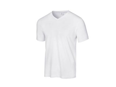 T-shirt Homme Blanc Col V Mercedes-Benz - Taille XS