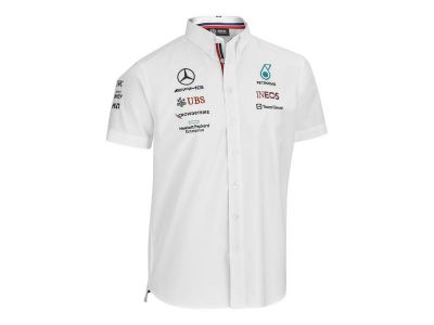 Chemise Blanche Team écurie Mercedes-AMG PETRONAS F1 Saison 2023 - Taille XS 