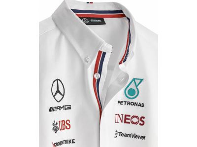 Chemise Blanche Team écurie Mercedes-AMG PETRONAS F1 Saison 2023 - Taille XS 