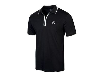 Polo Noir Mercedes-Benz - Taille XL