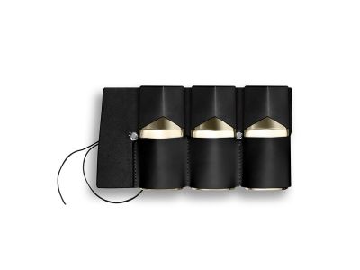 Trilogie Land Sea Air (LSA), EdP, 3x30 ml, Étui en cuir beige, marron, rouge ou noir 