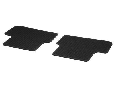 Tapis en reps noir CLASSIC - CLE W236 - ARRIERE - Mercedes-Benz