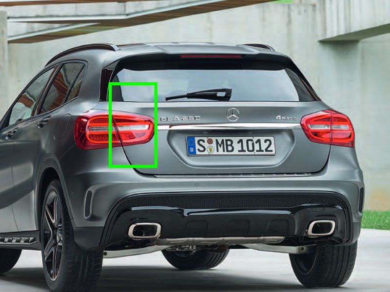 MOULURE DE PARE Choc Arriere MERCEDES CLASSE GLA 156 PHASE 1 1568850025