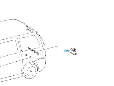 Éclairage plaque d'immatriculation arrière Classe B W246 Mercedes-Benz