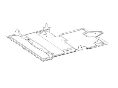 Carénage insonorisant face inférieure du compartiment moteur Mercedes-Benz
