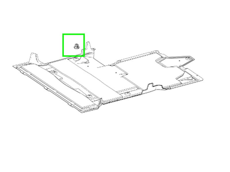 VIS A TETE PLATE 6 LOBES Fixation du carénage insonorisant sur traverse de fixation de boîte 5X16 Mercedes-Benz