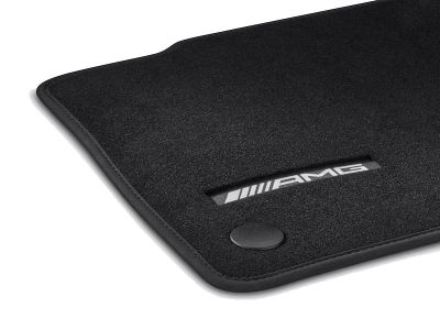 Jeu 5 pièces Tapis Velours AMG EQB W243 - Noir - Mercedes-Benz