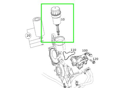 Filtre A Huile A2751800010 Mercedes-Benz