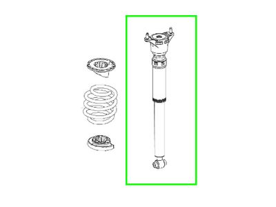 Amortisseurs Arrière Classe A W176 Mercedes-Benz - 1 unité