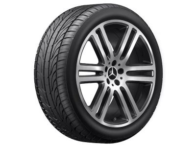 Jante Mercedes 21 pouces - GLE W167 - 10 J x 21 ET 54,6 - noir, Finition brillante 