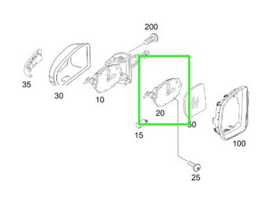 Moteur Rétroviseur Mercedes-Benz