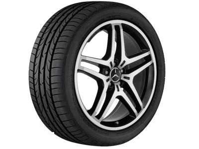 Jante AMG Mercedes 21 pouces - GLE W167 - 9 J x 21 ET 53,5 - Coloris noir, Finition brillante 