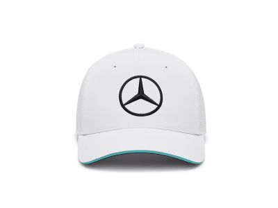 Casquette F1 Lewis Hamilton Blanc Liseré Vert Mercedes-AMG