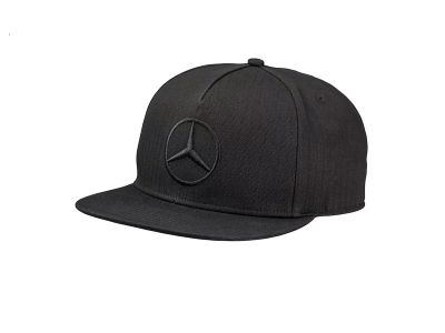 Casquette à visière plate logo brodé étoile noir Mercedes-Benz