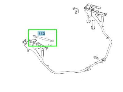 Verrins de Coffre SLK W171 Mercedes-Benz