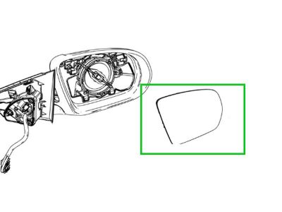 Miroir Rétroviseur Extérieur Droit Passager GLC W253 Mercedes-Benz