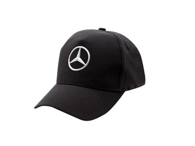 Casquette Noire Mercedes-Benz Logo Brodé Etoile