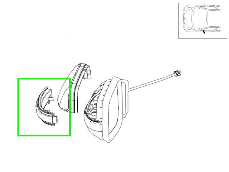 Clignotant De Rétroviseur Pour Toyota Yaris 2011-2014 - Clignotants De