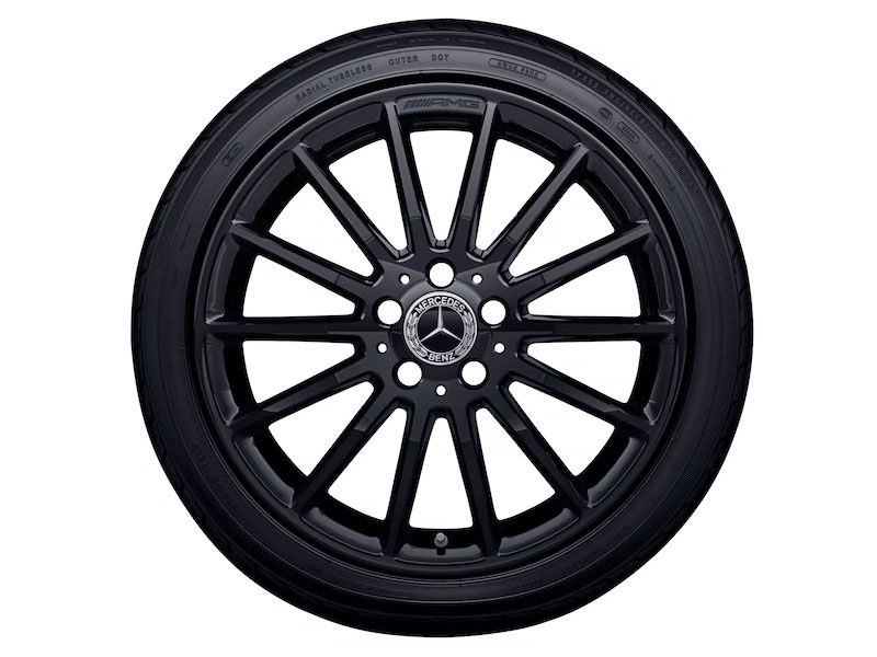 Jante AMG Mercedes Classe A W176 - 18 pouces - Noir - Multibranches