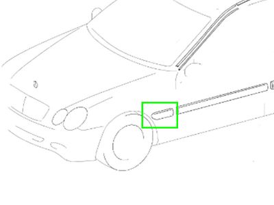 Barrette Aile Avant GAUCHE CLK W209 Mercedes-Benz