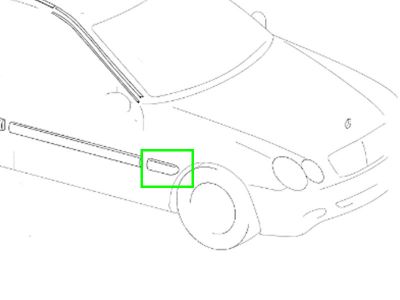 Barrette Aile Avant DROIT CLK W209 Mercedes-Benz