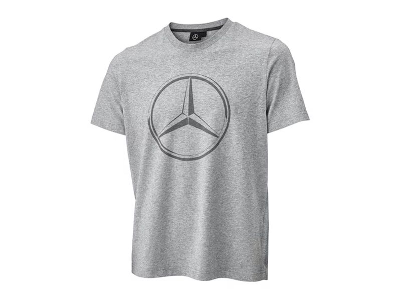 T-shirt Gris logo imprimé étoile Mercedes-Benz T-shirt Gris logo imprimé étoile Mercedes-Benz