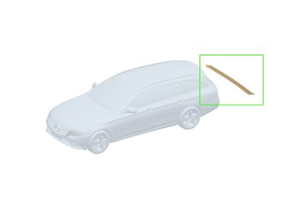  Protection du seuil de chargement chromée Classe E W214 Mercedes-Benz