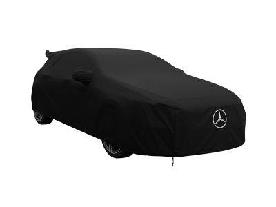 Housse Extérieure Noire Logo Blanc Classe A W176 45 AMG AILERON Mercedes-Benz