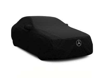 Housse Extérieure Noire Logo Blanc Classe C Berline W204 Mercedes-Benz