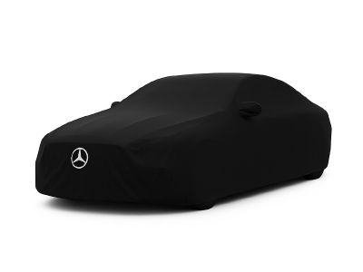 Housse Extérieure Noire Logo Blanc CLA Coupé W117 Mercedes-Benz