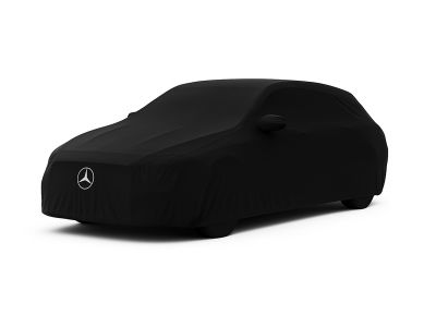 Housse Extérieure Noire Logo Blanc CLA Shooting Break W117 Mercedes-Benz