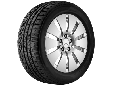Jante Mercedes 16 pouces Classe C W205 6 J x 16 ET 36 10 trous argent vanadium