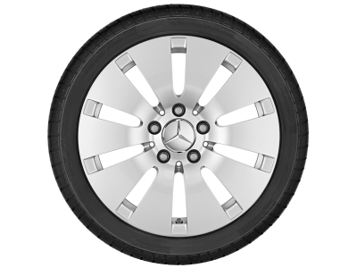 Jante Mercedes 16 pouces Classe C W205 6 J x 16 ET 36 10 trous argent vanadium