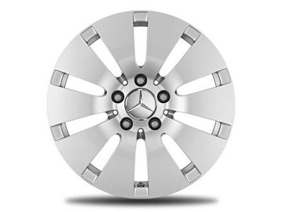 Jante Mercedes 16 pouces Classe C W205 6 J x 16 ET 36 10 trous argent vanadium