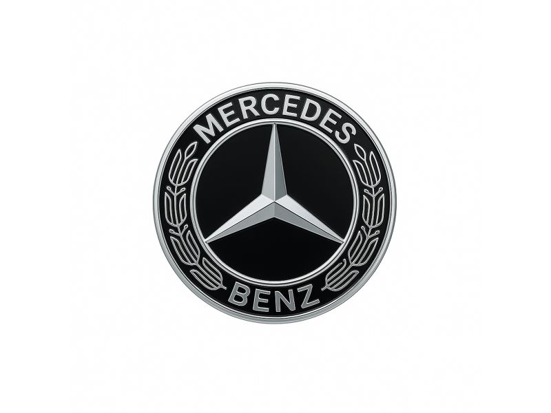 Insigne Étoile Emblème de capot - Noir - sigle Mercedes Insigne Étoile Emblème de capot - Noir - sigle Mercedes
