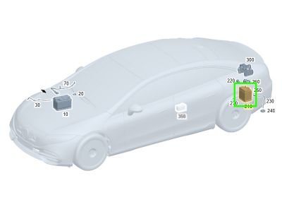 Batterie d'Appoint Tampon Arrière 12V Mercedes-Benz