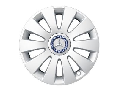 Enjoliveur de roue centre bleu vintage 15 pouces Classe B W246 Mercedes-Benz