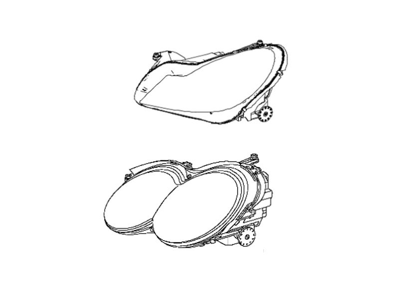 Phare Bloc Optique Avant Gauche SL W230 Mercedes-Benz Phare Bloc Optique Avant Gauche SL W230 Mercedes-Benz