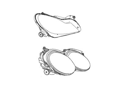 Phare Bloc Optique Avant Droit SL W230 Mercedes-Benz