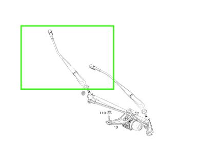 Bras essuie-glace AVANT Droit Passager CLA W118 Mercedes-Benz