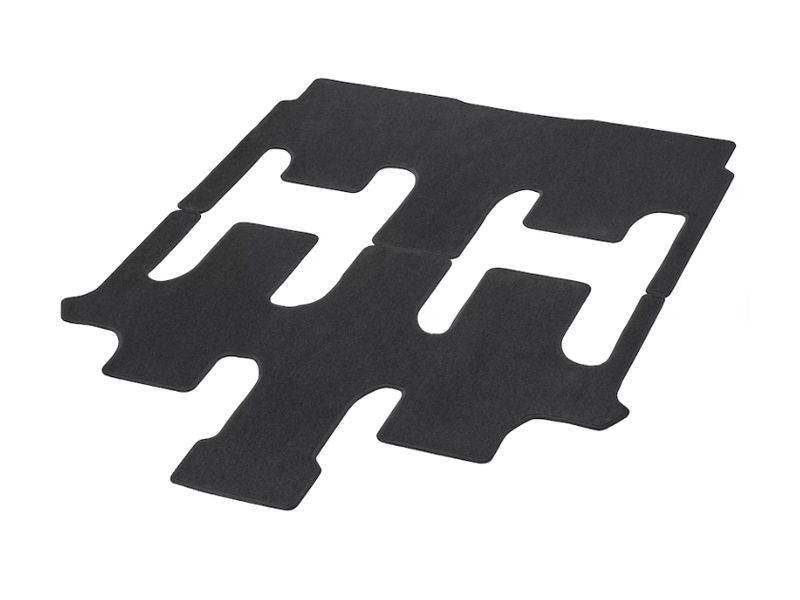 Tapis de sol en velours, Espace passagers à rail simple, 2 portes coulissantes (T19), 2 pièces