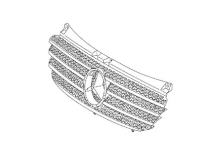 Grille Calandre Couleur 9775 ARGENT VITO W639 Mercedes-Benz