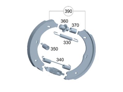 Kit Disques et Plaquettes de Frein ARRIERE EQV Classe V Marco Polo W447 Mercedes-Benz