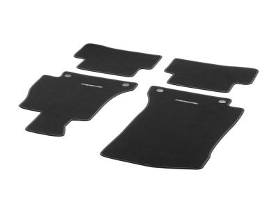 Jeu 4 Tapis Velours Noir Volant à Droite Classe C W205