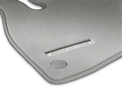 Jeu 3 pièces Tapis AMG Velours EQS W296 - Gris - Mercedes-Benz