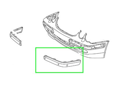Déflecteur Avant Gauche Non Peint Classe E W210