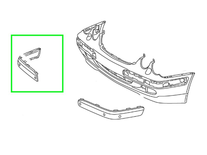 Déflecteur Avant Droit Non Peint Classe E W210 Déflecteur Avant Droit Non Peint Classe E W210