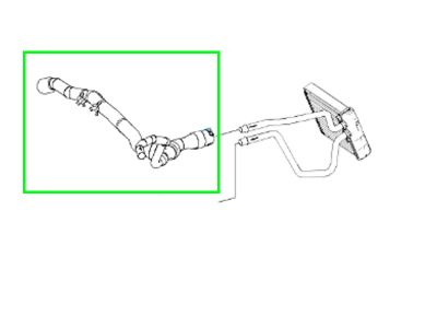 Durite Refroidissement Eau Radiateur Classe A W169 Durite Refroidissement Eau Radiateur Classe A W169