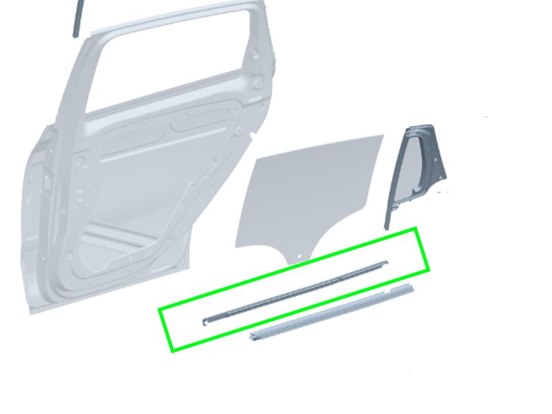 Joint Lèche-Vitre Porte Arrière Passager Vito W447