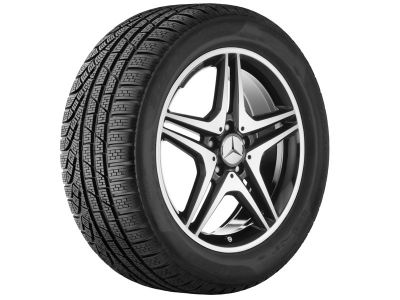 Jante AMG Mercedes CLA W117 - 7,5 J x 18 pouces ET 52 - Noir - 5 Doubles Branches